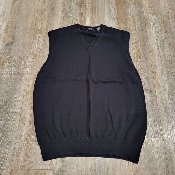 IZOD 100% Cotton V Neck Sweater Vest Shirt Men's Size Large - Picture 1 of 6